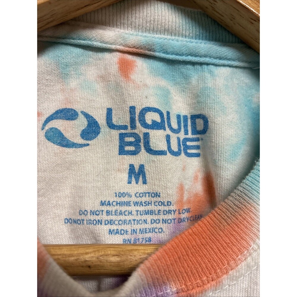 Liquid Blue 2020 Alice In Wonderland Tie Die Am I Gone Mad T-Shirt Size Medium - Picture 4 of 7
